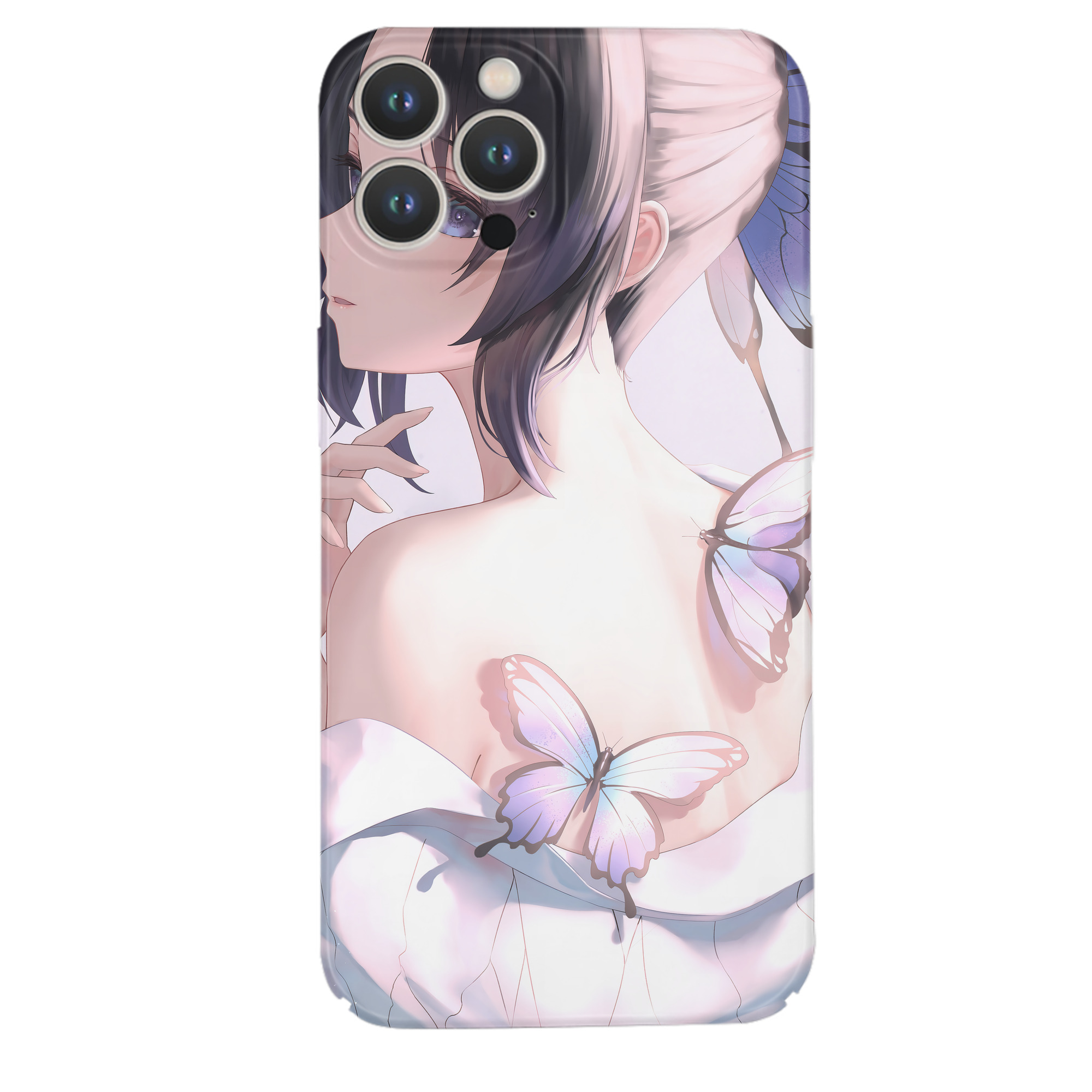 （画像用） 鬼滅の刃（きめつのやいば）蟲柱-胡蝶 しのぶ／こちょう しのぶ Kochou Shinobu 【iPhone 14シリーズ対応】ハードケース